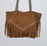 Cabas jute à franges